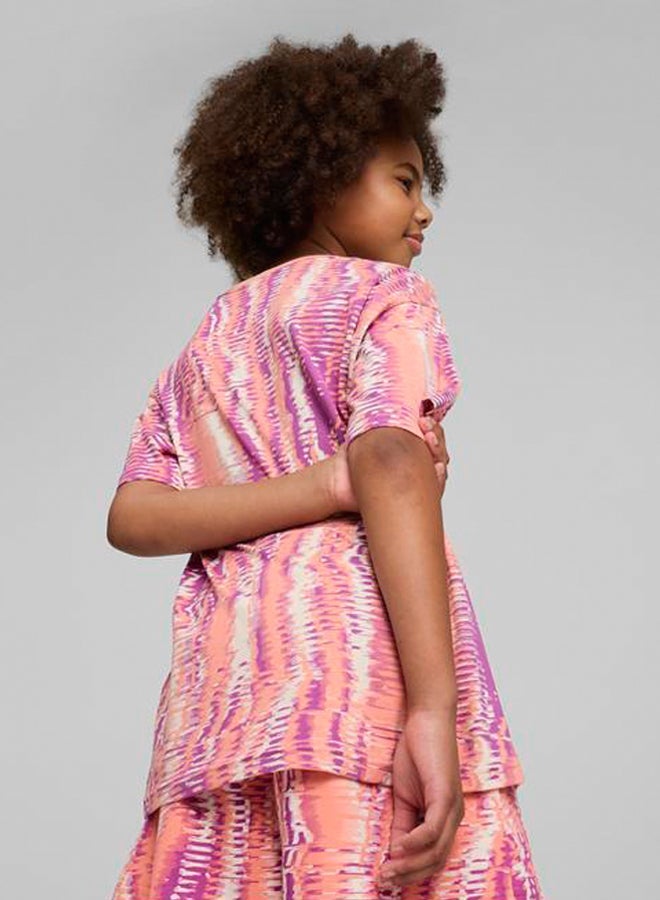 بوما تيشيرت بطبعات طبيعية أساسية للشباب . - Image 2